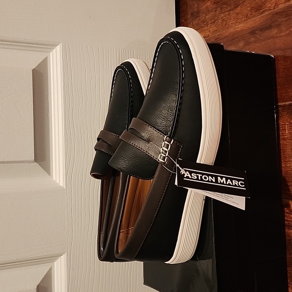 NWT Aston Mark men's Drift Black shoes - Picture 1 of 8